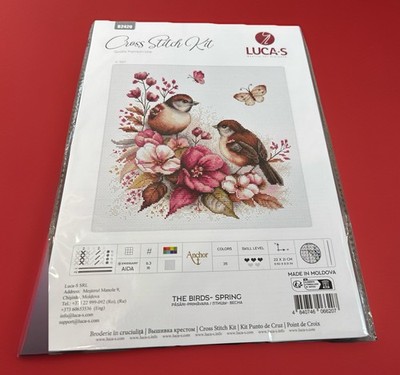 The Birds- Spring B2420 Luca-S Counted Cross-Stitch Kit