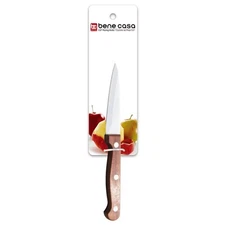 Bene Casa Chef knife with rosewood handle, stainless steel blade, full tang and
