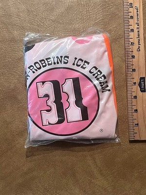 Vintage BASKIN ROBBINS 31 ICE CREAM Promotional Inflatable BEACH BALL NOS 1970's
