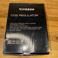 Vivosun Hydroponic CO2 Regulator 40mm High Pressure Gauge w/ Solenoid Valve READ