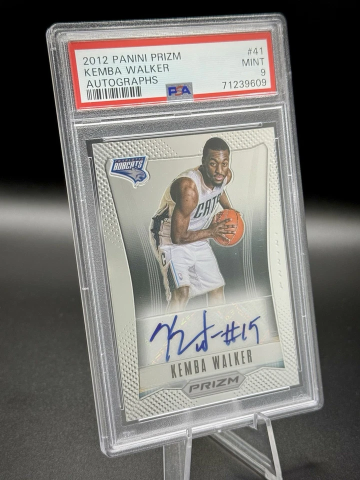 2012 Panini Prizm KEMBA WALKER RC AUTO PSA 9 🔥 1st Year Prizm 🔥 BOBCATS - Image 2 of 4