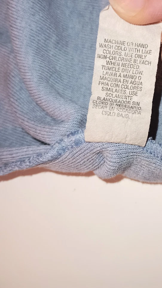 Camiseta sin mangas sin mangas azul pálido acanalada de guinga otoño a cuadros con lazo ✨ Foto 4 de 4