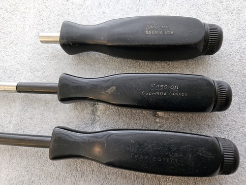 Snap On Tools SSDM1A SSDM40A SSDM80A Magnetic Bit Screwdrivers Hard Handle  - Picture 3 of 18