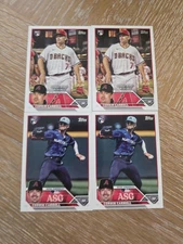 2023 Topps Update Corbin Carroll 4 Rookie Card RC Lot Diamondbacks MINT