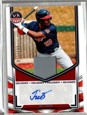 2025 USA Stars Stripes Collegiate National Team Sign Mat Tre Phelps Auto /199