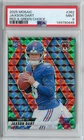 2025 Panini Mosaic Jaxson Dart RED & GREEN CHOICE PRIZM Rookie #362 PSA 9 RARE