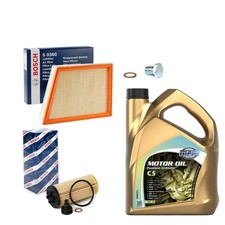 SERVICE KIT 5L MPM OIL & BOSCH AIR OIL FILTERS FOR BMW 120i 1.5 F40 MSPORT 2019+