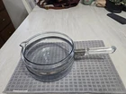 Vintage 7323 B Pyrex Flameware 1.5 Qt Sauce Pan Detachable Handle