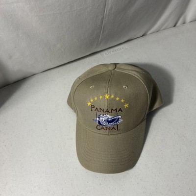 Panama Canal Adjustable Strap Tan Khaki Hat