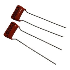 2 NOS USA Sprague .056uf 100v 225P Orange Drop Guitar Tone Capacitors Circle 2