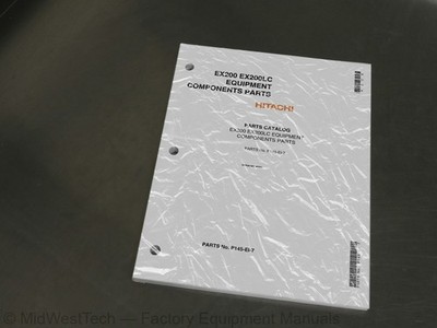 Hitachi EX200, EX200LC Excavator Parts Catalog Exploded View Diagram Book