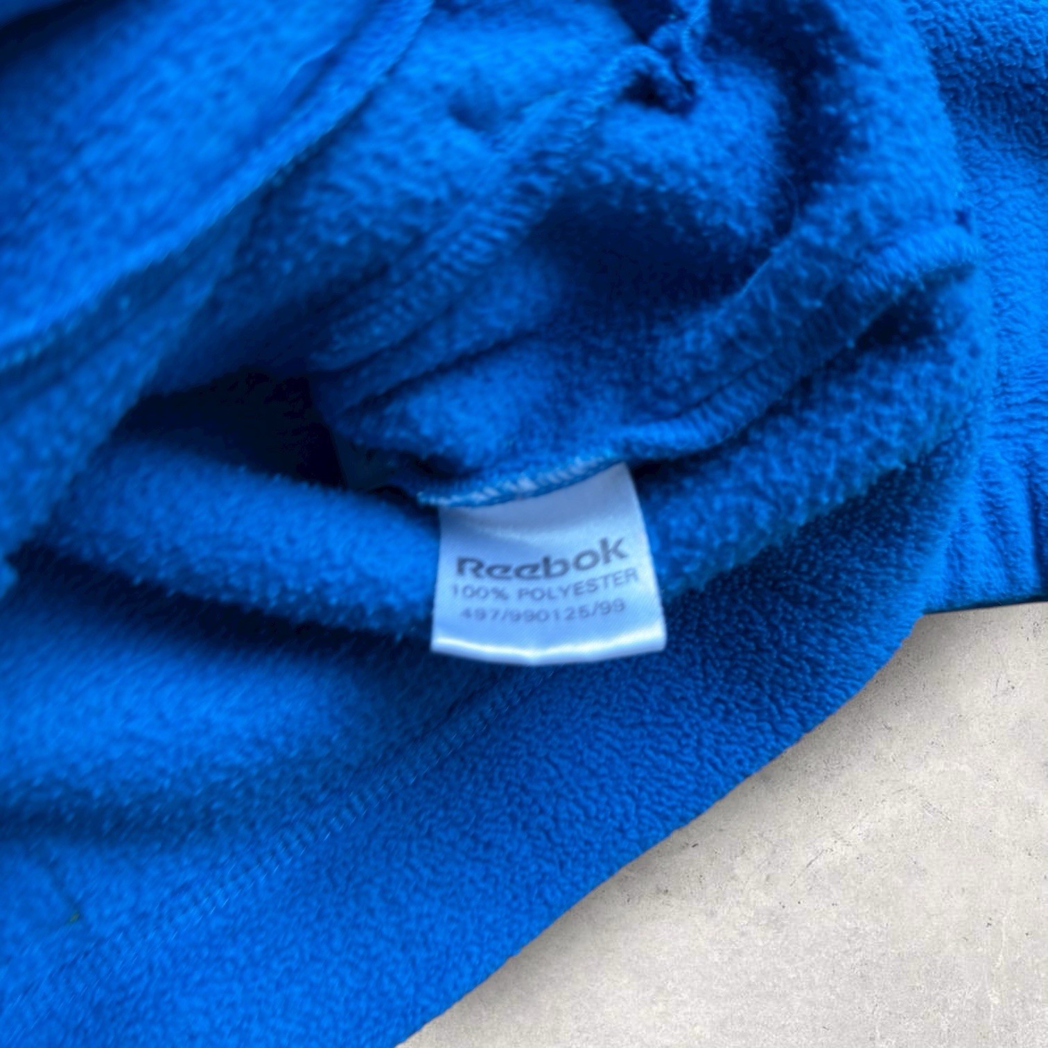 Vintage Women’s Reebok Blue Fleece Freestyle 90s Full Zip Jacket Size 10 image 6