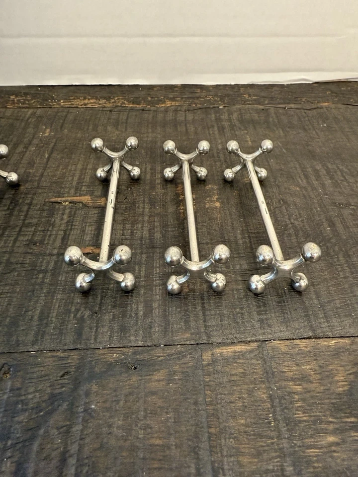 Antique French CRISTOFLE Silver-Plated Knife Holder Set Of 6 - Image 3 of 4