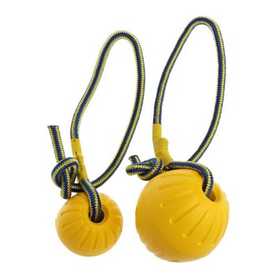 Pet Sphere Toy Fetching Sphere Toy with Rope Dog Chew Sphere