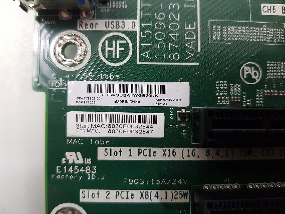 HP ProLiant ML110 G10 Socket 3647 DDR4 Server Motherboard 874022-001 878296-001 - Image 4 of 4