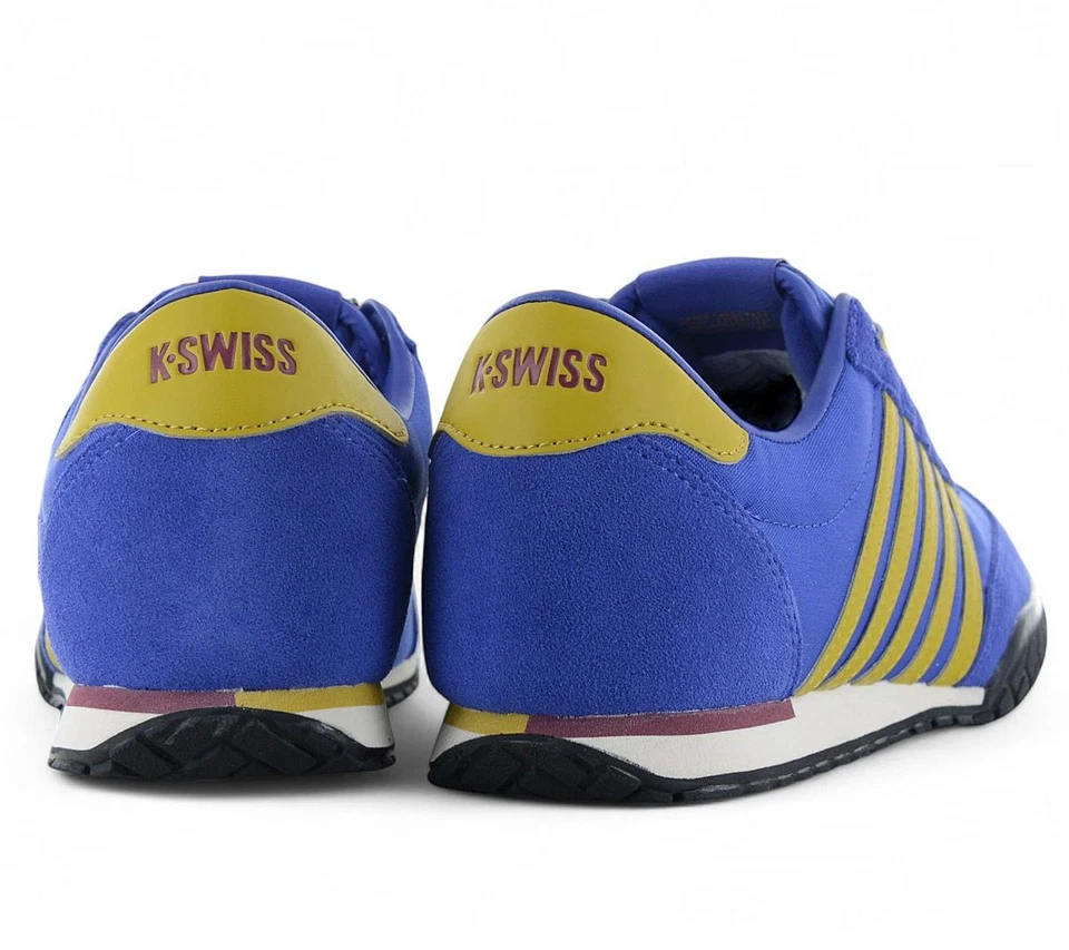 K-Swiss Vintage Trainer T - Hombre Sneakers Azul 09463-482 Retro Calzado - Imagen 3 de 4