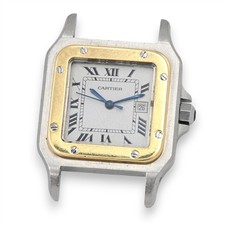 GENTS CARTIER SANTOS GALBEE AC23.80 AUTOMATIC WRISTWATCH SS 18K YELLOW GOLD