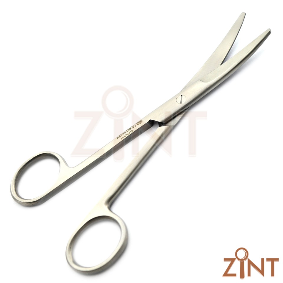 Surgical Mayo Removal Scissors Blunt Sharp Curved Otho Dental Lab Tool ...