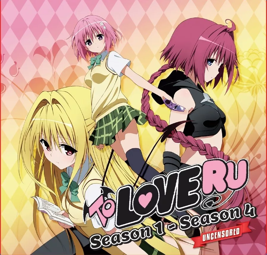 DVD To Love Ru Uncensored (Season 1 - 4). Japanese Version. English Subtitles