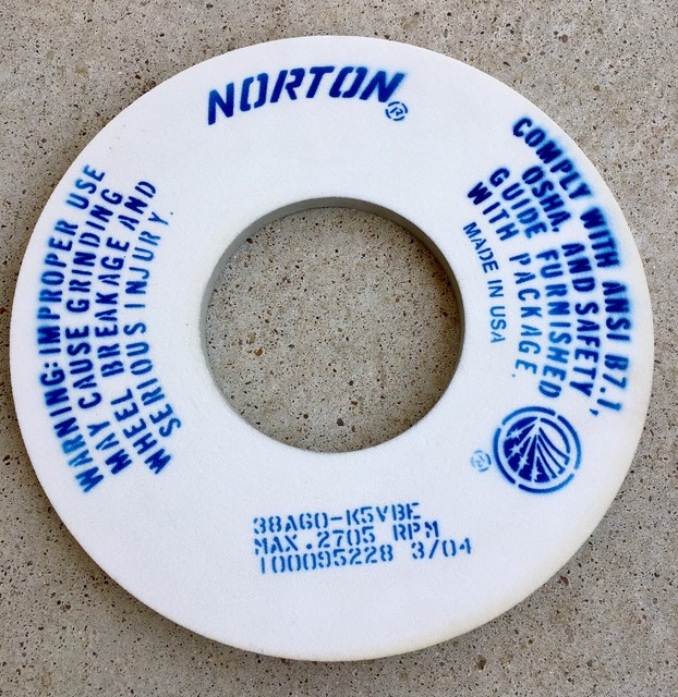 NEW NORTON 12 X 1/2 X 5 ALUNDUM GRINDING WHEEL 38A60 K5VBE eBay