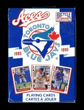 1985-1995 BICYCLE PLAYING CARDS ACES TORONTO BLUE JAYS COMPLETE SET OPENED SEAL