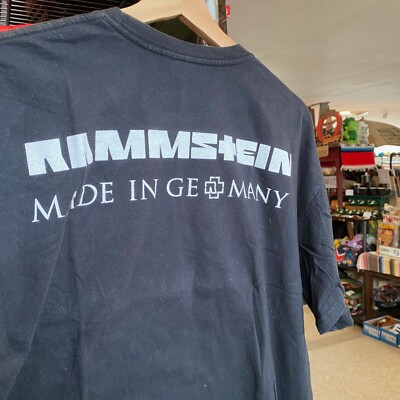 2011 RAMMSTEIN MADE IN GERMANY Tour Crew T-shirt Black Industrial Metal Band Tee