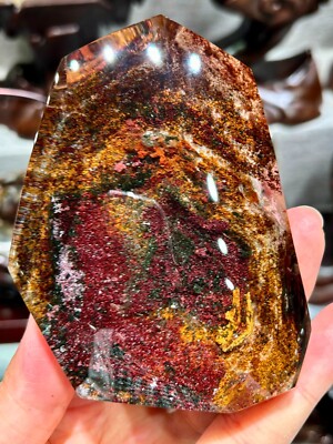 1.79LB Top Rare Natural bright ghost phantom Quartz Mineral specimen Crystal+bas