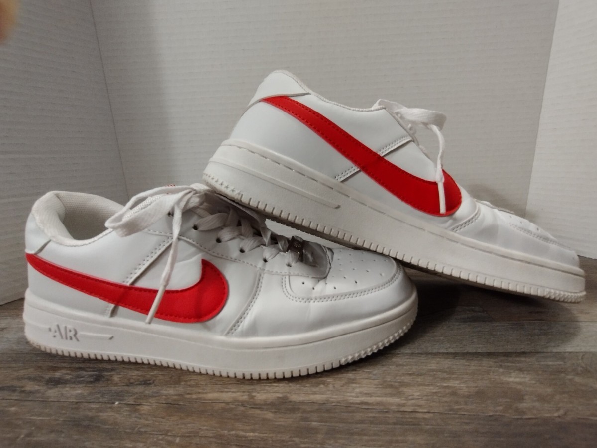 Nike Air Force 1 '82 White Leather Air Max Shoes Mens Size 8