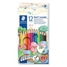 Quality Staedtler Noris Club Erasable Pre Sharpened Colored Pencils Pack of 12