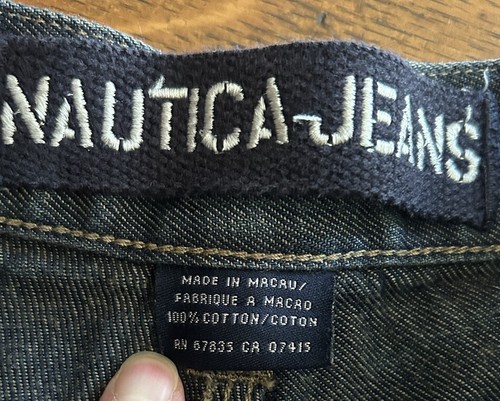 Nautica Men's Carpenter Blue Denim Jean Shorts Regular Fit Sz 32 100% Cotton 11” - Picture 5 of 6