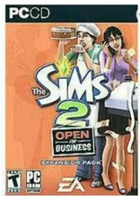 Sims 2: Open for Business (PC, 2006) Expansion Pack w/Manual Great Condition