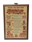 Vintage Hallmark 1970's Rules For The Bath Wall Wood Plaque Bathroom
