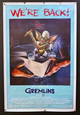 Gremlins Movie Poster Zach Galligan Phoebe Cates - Feldman