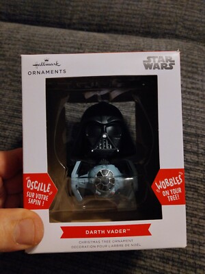 Hallmark Star Wars Darth Vader Bouncing Buddy Christmas Ornament 