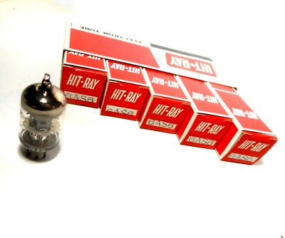 Hitachi-Raytheon Japan 6AS6 Black Plate Tube NOS NIB Pentode  (x1 pc)