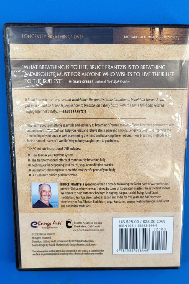 LONGEVITY BREATHING By Frantzis Bruce DVD Set | eBay