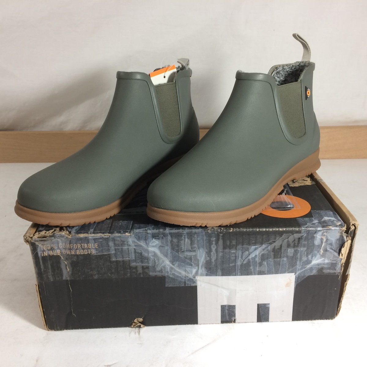 Bogs Sweetpea Chelsea Winter Women's Boots, Olive, W8