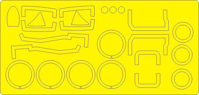 New Ware 1/48 Su-15 Flagon A BASIC kabuki masks for Trumpeter - NWAM0220 New Ware 1/48 Su-15 Flagon A BASIC kabuki masks for Trumpeter - NWAM0220