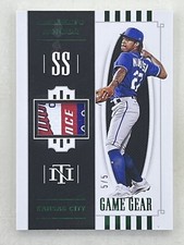 Adalberto Mondesi 2021 Panini National Treasures Game Gear Materials Green /5