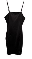 Black Body Con Dress Spaghetti Strap Size Small