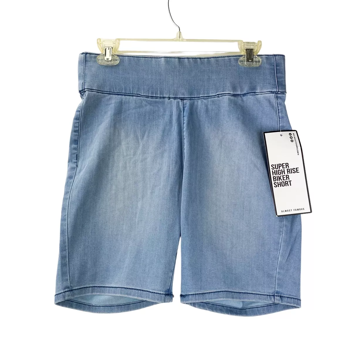 Denim biker store shorts women's
