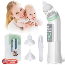 Baby Kids Nasal Aspirator Nose Sucker Automatic Booger Cleaner 5 Levels Suction
