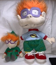 Two Vintage 1997 Mattel Inc. Viacom International Rugrats Toy Dolls Chuckie