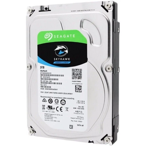 Unidad de disco duro interna Seagate SkyHawk 3 TB SATA 6 GB/S 3,5" ST3000VX010 HDD - Imagen 3 de 3
