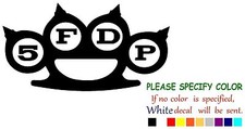 Five Finger Death Punch 5FDP Decal Sticker JDM Funny Vinyl Car Truck Window 7"