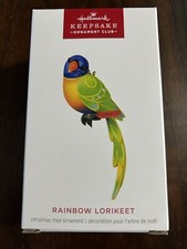 Hallmark 2024 Member Exclusive Rainbow Lorikeet ornament- New in Box !