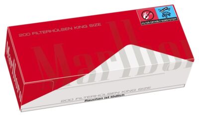 Marlboro Red King Size Hülsen Filterhülsen Zigarettenhülsen 5x 200 Stück-Packun