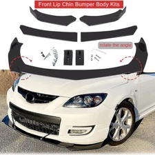 Glossy Black Front Bumper Lip Splitter Spoiler For Mazda CX-3 2 3 6