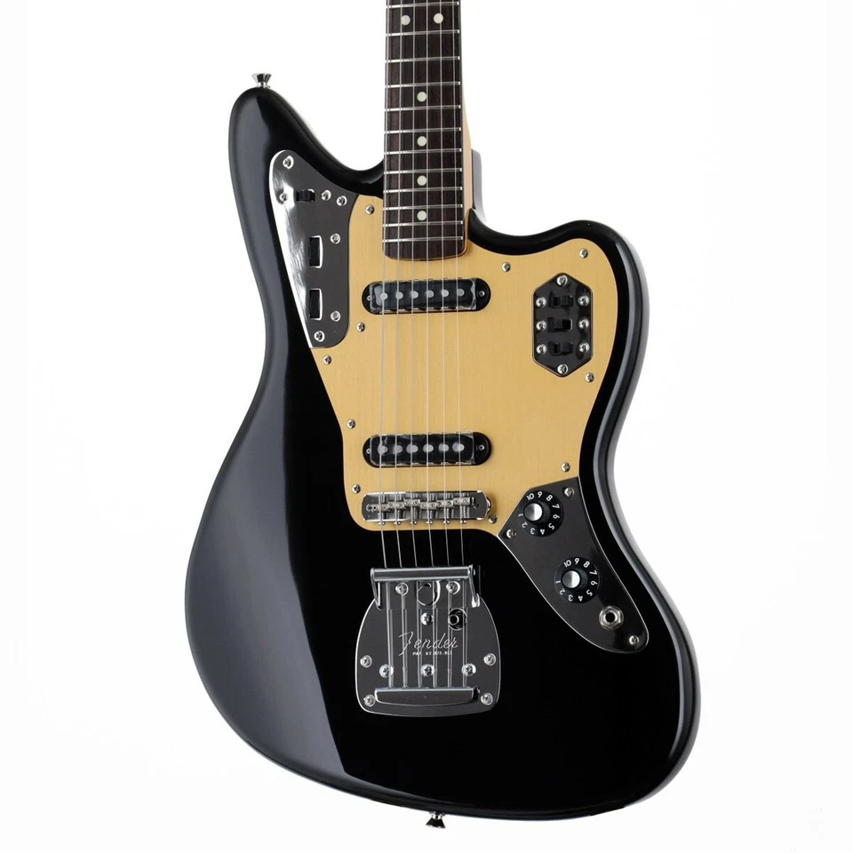 Fender FSR Made in Japan Traditional 60s Jaguar Black Guitar with Buzz Stop Bar - Image 2 of 4