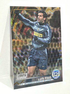 2022-23 Topps Stadium Club Chrome UCL Luis Figo Black/Gold